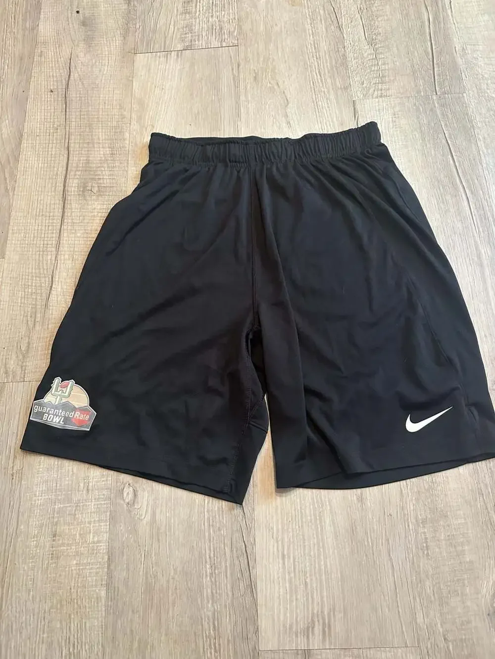Nike Dri-FIT Guaranteed Rate Bowl Football Shorts Black Mens Size M